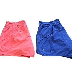 lululemon athletica women’s hotty hot- Vibrant Pink and Bold Blue size 10